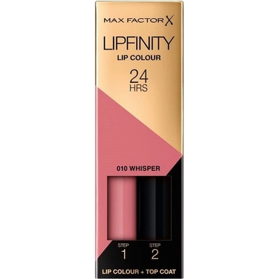 MAX Factor Lipfinity Дълготрайно течно червило, 010 Whisper, 2.3 ml