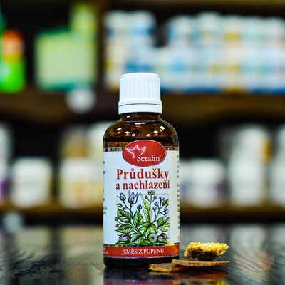 Serafin Průdušky a nachlazení směs z pupenů 50 ml