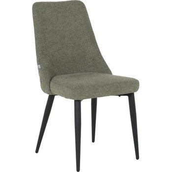 Carmen Трапезен стол Carmen SMITH, до 100kg. , дамаска, прахово боядисана метална база, зелен (bt-3532411)