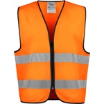 PROJOB HI VIS 6709 VEST/Светоотразителна жилетка за безопасност - hv оранжево/черно универсална (64670993799)