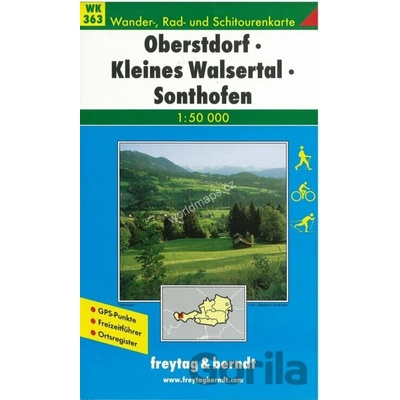 Turistická mapa F&B 363: Oberstdorf