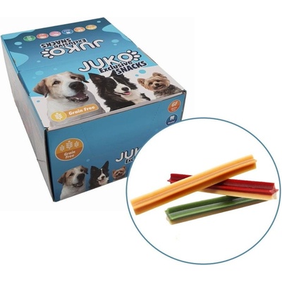 Dvojfarebná tyč hviezda 26 cm JUKO Snacks 2 kg cca 34 ks