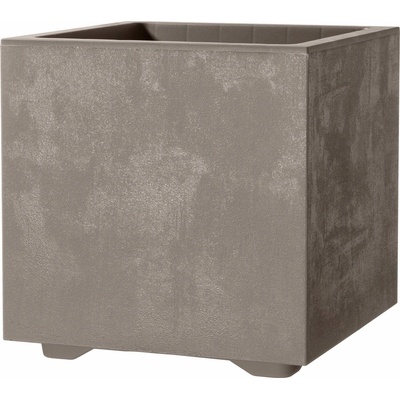 Deroma Kvetináč Quadro Millenium so zásobníkom na vodu Sandstone - 25 cm