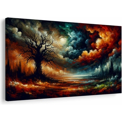 Obraz dramatické nebe a strom života - 60x40