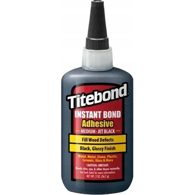 Titebond Okamžité stredne čierne rýchloschnúce lepidlo 59ml OKAMŽITÉ