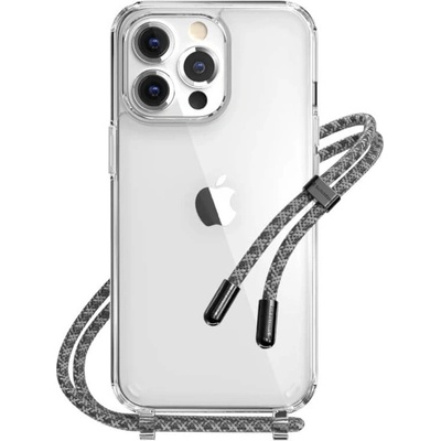 SwitchEasy Калъф за Apple iPhone 13 Pro, хибриден, SwitchEasy Play Lanyard Elegant Case (GS-103-209-115-197), с връзка, прозрачен (GS-103-209-115-197)
