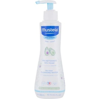 Mustela Bébé Cleansing Water No-Rinse 300 ml успокояваща почистваща вода за много чувствителна кожа