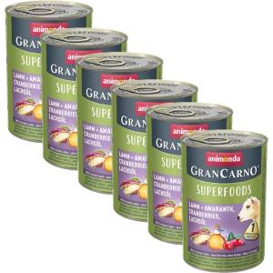 Animonda GranCarno Superfoods - агнешко + амарант 6 x 400г