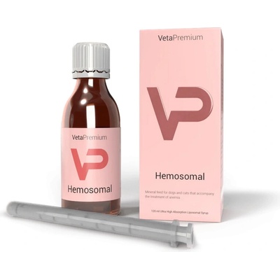 VetaPro Hemosomal na podporu liečby anémie pre psy a mačky 120 ml