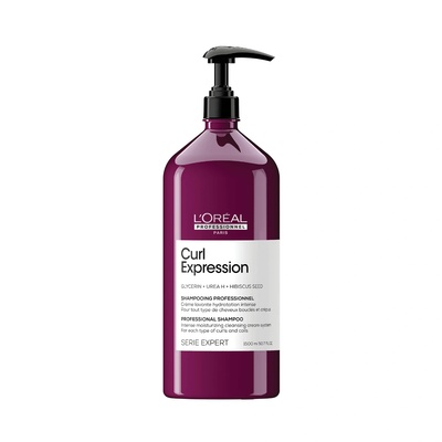 L'Oréal LOreal Professionnel Serie Expert Curl Expression Глицерин + Урея H + Семена от хибискус Шампоан за коса Интензивно хидратиращ 1500 мл