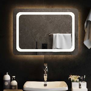 vidaXL LED огледало за баня, 70x50 см (151784)