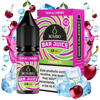 Bombo Bar Juice Triple Cherry Ice Nic Salts 10ml