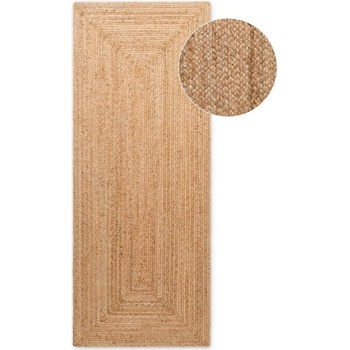 Hanse Home Двустранна ръчно изработена ютена пътека в естествен цвят 80x200 cm Sharmila Natural Brown - Hanse Home (106223-80x200)