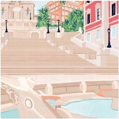 Norimpex - Puzzle Diamant painting: Spanish Steps 30x40cm - 1 - 39 piese