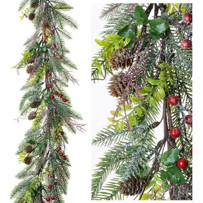 Girlanda čečina bobule 150cm 205207