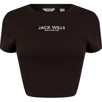 Jack Wills Бебешка тениска Jack Wills Cropped Baby T-Shirt - Col 1