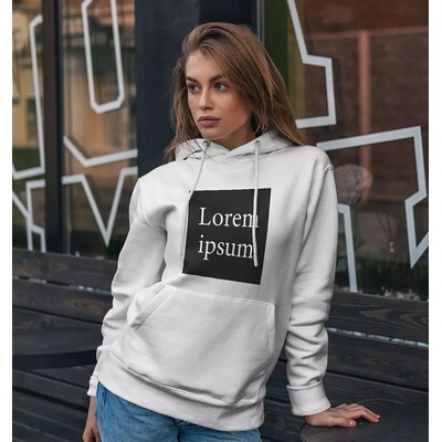 Bullshirt.sk Dámska mikina Lorem Ipsum V3 biela