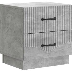 vidaXL Нощен шкаф Бетонно сиво 43 x 34, 5 x 44, 5 см Инженерна дървесина (895221)