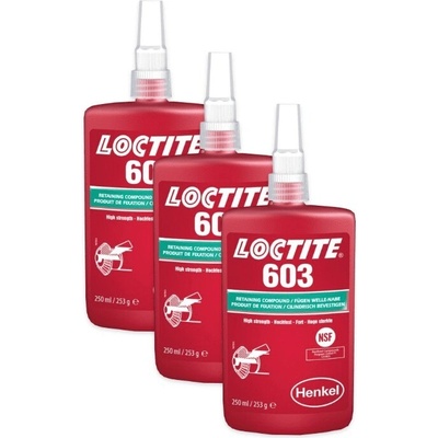 Loctite 603 upevňovanie 250 ml 3 ks