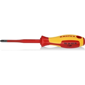 KNIPEX Отвертка PH 2 Slim, VDE 1000V жълто-червена ръкохватка 212мм, - K982402SL (K982402SL)
