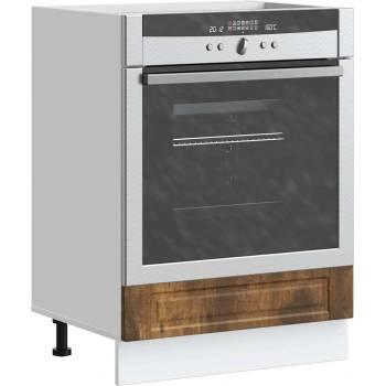 vidaXL Шкаф за фурна, Porto, опушен дъб, инженерно дърво (854002)