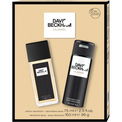 David Beckham Classic parfémovaný deodorant sklo 75 ml + deodorant sprej 150 ml darčeková sada
