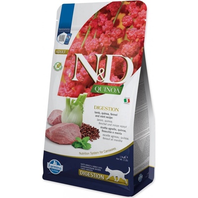 N&D cat Quinoa Digestion Lamb Fennel & Mint 1,5 kg