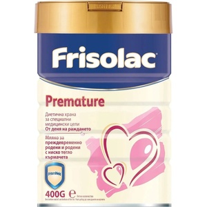 Frisolac Диетично мляко за недоносени бебета Frisolac - Premature, 400 g (8716200714815) - ozone