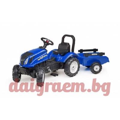 Детски трактор New Holland с ремарке и педали FALK F3080AB (F3080AB)