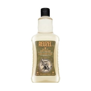 Reuzel 3IN1 Tea Tree šampon kondicionér a sprchový gél 1000 ml
