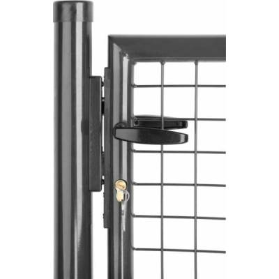 Brána Strend Pro METALTEC ECO 2, 1000/1200/50x50 mm, okrúhly rám, antracit, jednokrídlová, záhradná,