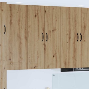 vidaXL Стенен шкаф PORTO Дъб 30 x 31 x 100 см Инженерна дървесина (885464)