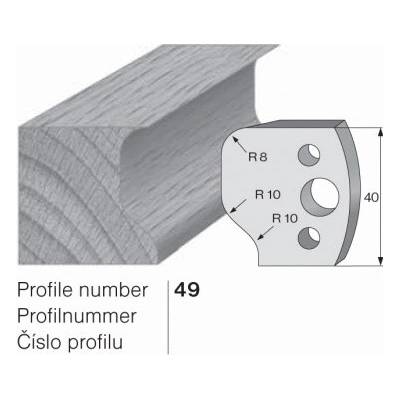 IGM profil 049 - pár nožů 40x4mm SP