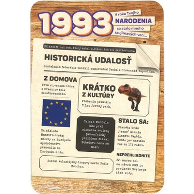 Blahopřaní 1993 - slovensky