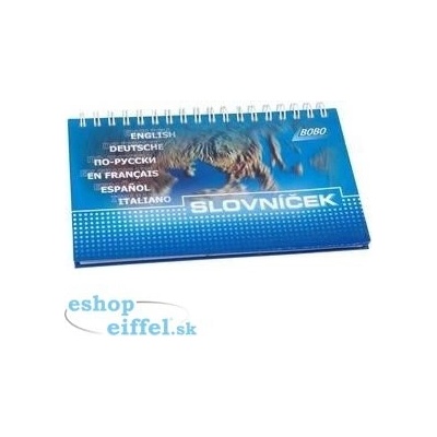 Slovníček s horní vazbou 100 x 160 mm -