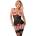 Cottelli Collection Open Cup Set with Pearls 2633043 Black L
