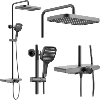 Rea Комплект за душ REA Bari Titanium (REA-P0890)