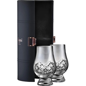 Чаши Glencairn Кожена кутия Glencairn с 2 кристални чаши