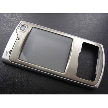 Kryt Nokia N80 stříbrný přední