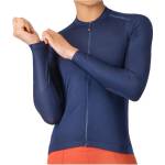 Castelli Дамска фланелка с дълъг ръкав за колоездене Castelli Women's Espresso 2 Long Sleeve Jersey Cycling jersey - Belgian Blue (156-2748-0115)