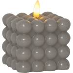 Star Trading LED свещ от сив восък , височина 9, 5 см Flamme Dot - Star Trading (061-52)