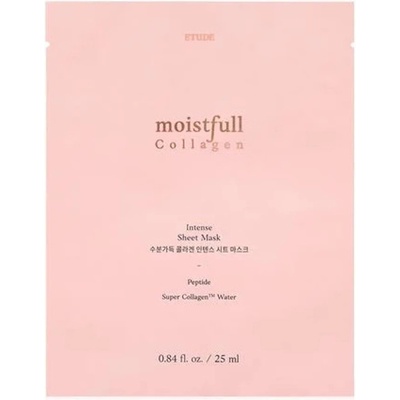 Etude Moistfull Collagen Intense Sheet Mask - Хидратиращ Текстилен Маска с Колаген 1бр/25мл
