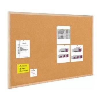 Pbs connect Cork board Bi-Office 60x90cm wooden frame