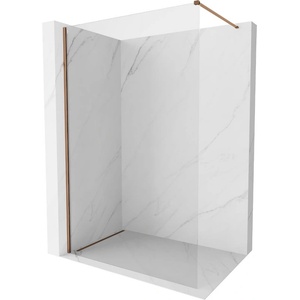 Mexen Kioto-X душ стена Walk-in 140 x 200 см, прозрачна 10 мм, розово злато - 800-140-101-60-00-X (800-140-101-60-00-X)