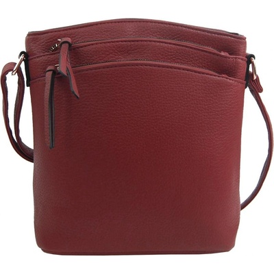 INT. Company dámska crossbody kabelka so zlatými doplnkami Červená
