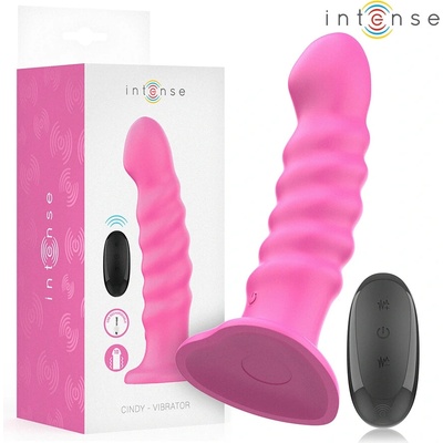 Intense Cindy Spiral Design Vibrator with Remote L Pink