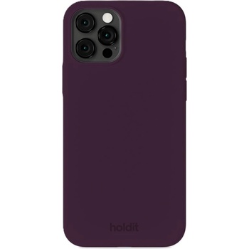 Holdit Гръб Holdit Silicone за iPhone 12/12 Pro - Deep Plum