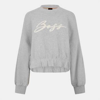 HUGO BOSS Блуза Boss Women's Easton Crew Sweater Crew Style - Light Grey 056