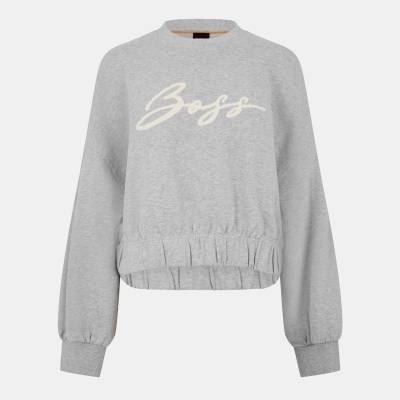 HUGO BOSS Блуза Boss Women's Easton Crew Sweater Crew Style - Light Grey 056