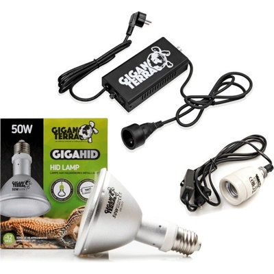 GiganTerra UVB 50 W PAR30 Premium set s reflektorem Dome Small